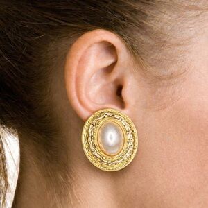 Elegant Gold-Tone Statement Earrings